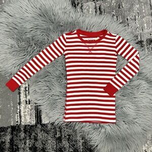 Primary Kids‎ Organic Cotton PJ Red & White Stripe Top 4-5 NWT